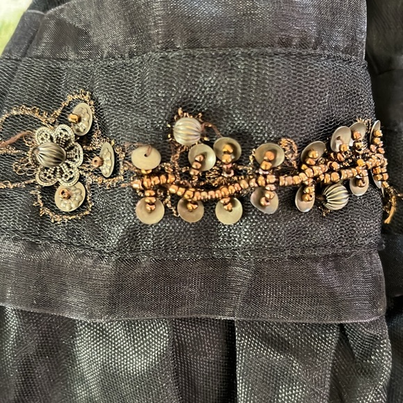 Vintage Chagall blazer. Black. Snap up belt. Size 12 - Picture 3 of 10